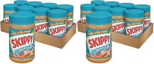 Image of SKIPPY Creamy Peanut Butter 16.3 oz Jars,Bulk Peanut Butter,(Pack of 16)
