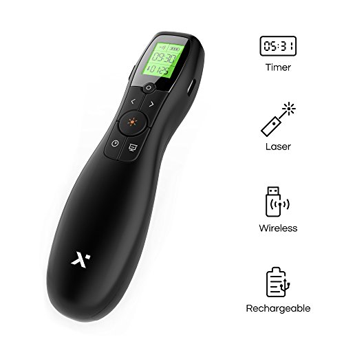 Wireless Presentation Remote with Laser Pointer and Timer