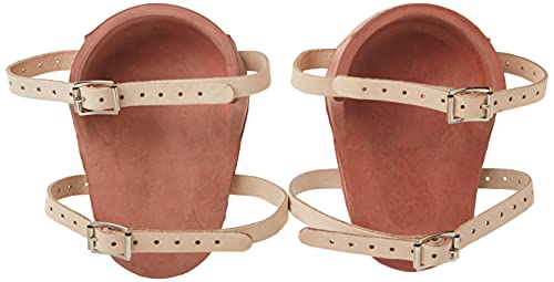 Custom Leathercraft CLC 318 Heavy-Duty Molded Rubber Kneepads - Brown