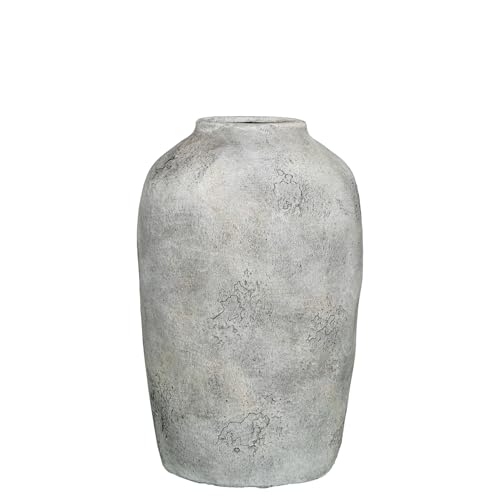 JARRÓN CERÁMICA BLANCO RÚSTICO_°21X32CM