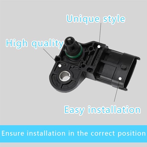 Manifold Absolute Pressure MAP Sensor, Engine Intake Air Pressure Sensor 0261230217, Manifold Absolute Air Pressure Sensor Compatible with Honda Civic Polaris Chevy - Image 4