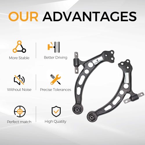 MACEL K620051 K620052 Front Lower Left Right Control Arm Suspension Kit Compatible with 1992-2001 Lexus ES300, Toyota Camry, 1999-2003 Lexus RX300, 1995-1997 Toyota Avalon, Passenger & Driver Side by MACEL - Image 5
