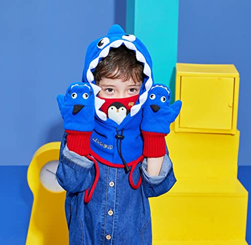 Image of TRIWONDER Kids Winter Hats Balaclava Ski Mask for Boys Girls Toddlers Windproof Adjustable Cold Weather Face Mask Neck Warmer