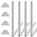 Price comparison product image vidaXL 4 x Height Adjustable Table Legs 870 mm Chrome Furniture Leg Base
