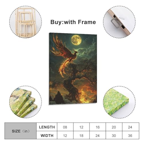 Impression sur Toile Phénix Premium Châssis Résistant et Finitions Soignées - 2