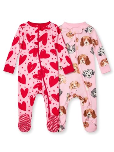 Image of TuddyBuddy Baby Girl's Cotton Printed Full Sleeves Sleepsuit /Footed Rompers for Baby Girl