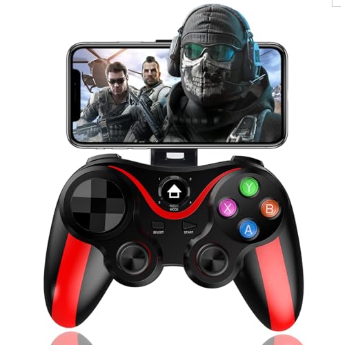 arVin Mobile Game Controller for iPhone & Android with Phone Holder, Bluetooth Gamepad Joystick for iPhone 15/14/13/12/11, iOS, iPad, Samsung Galaxy S23/S22/S21 Ultra, One Plus, Tablet, Call of Duty