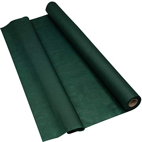 Sensalux Light Rouleau de nappe Oeko-TEX ® 100 - Fabriqué en Allemagne - 25 m de long (couleur au choix), 1,10 m x 25 m, non-tissé semblable à du tissu, idéal pour toutes les fêtes, fêtes de club, fêtes d'anniversaire (vert)