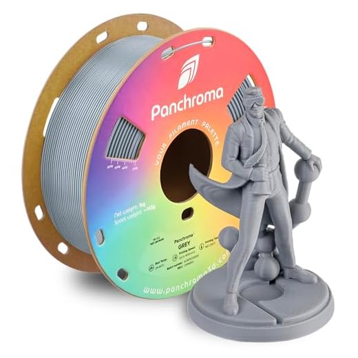 Polymaker Panchroma CoPE 3D Printer Filament, Grey 3D Printing Filament 1.75mm 1kg, Prints Better Than PLA, Enables High Speed Printing, Compatible with Most 3D Printer, Grey