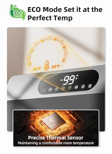 Brightown 1500W Smart Wall Heater for Indoor Use, Remote Control/APP, Wifi - Image 4