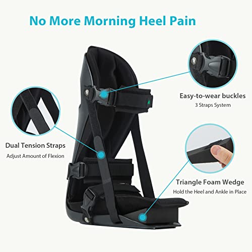 Kd Plantar Fasciitis Night Splint Leg Support Brace, Plantar Fasciitis Relief, Medical Plantar Fasciitis Brace Fits Right Or Left Foot Achilles Tendonitis, Foot Pain, Heel Spur, Calf Stretching (S) #TOP3