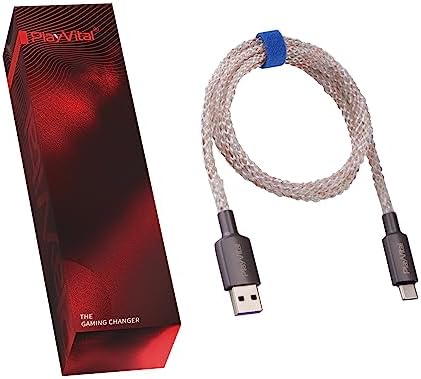 PlayVital USB-C LED Charging Cable for ps5/ps5 Edge Controller, 6.56FT Universal RGB Light Up Charger Cord for Xbox Series X/S, Elite Series 2 Controller, for Nintendo Switch/OLED/Lite/Switch 2 Pro — view 8