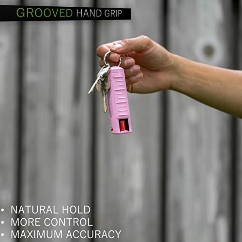 Police Magnum Pepper Spray Keychain Self Defense Belt Clips- Tactical Safety Key Chain Protection- Made In The Usa-3 Pack Soft Pink Inj #TOP4