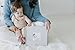 Pearhead Baby Photo Album, Keepsake Book for New and Expecting Parents, Gender-Neutral Baby Accessory, Ideal Gift for Baby Shower, Holds 200 Pictures, Gray and White Polka Dot