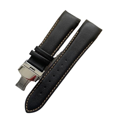 Bande de montre en cuir 22mm 24mm à extrémité incurvée pour modèle T035