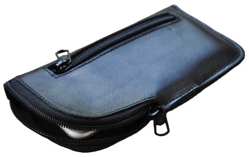 Coque case iPhone SE 2020 housse en cuir noir avec étui pochette