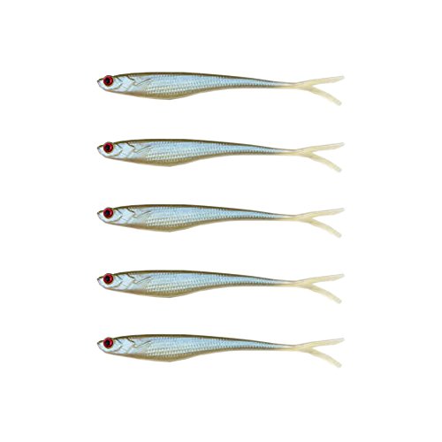 5 pesci in gomma 13 cm, per la pesca a drop shot