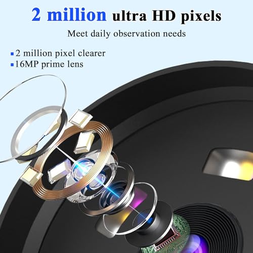 Image of Microscope, Digital Microscope,Holding Magnifying Glasses，2.8'' IPS Eye-Protecting Screen,2 MP,4 Zoom Buttons,1000x Magnification,15 LED Lights,with 8GB Card Christmas,Birthday,Edu Gifts.