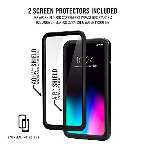 Hitcase Shield Link Iphone 7 / 8 Plus Case -Thinnest Waterproof Protective Aluminum Case / Durable Mountable Snowproof Underwater Cover Magnetic Lens Fully Sealed Screen Protector (Black) #TOP5