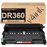 V4INK Compatible Drum Replacement for DR360 DR-360 Drum Unit for Brother HL-2140 HL-2170W Brother MFC-7340 MFC-7345N MFC-7440N MFC-7840W Brother DCP-7030 DCP-7040 Printer