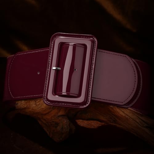 Image of VONMELLI Stretchy Wide Women Belts Elastic Vintage Belts for Women Fashion Ladies Waist Belt for Dress