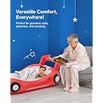 QPAU Inflatable Kids Bed, Toddler Travel Bed with Sides, for Camping, Traveling, Hotel, or Home Use, Hand Pump Included - Image 4