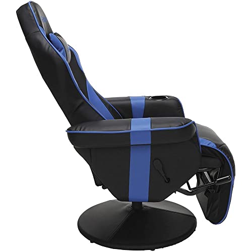 RESPAWN RSP-900 Racing Style, Reclining Gaming Chair, 35.04" - 51.18" D x 30.71" W x 37.01" - 44.88" H, Blue