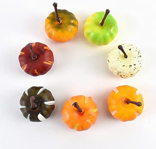 CPYGMXI Artificial Pumpkins, 6 PCS/10 PCS/12 PCS/24 PCS Fake Pumpkins Faux Harvest Pumpkins for Thanksgiving Party Halloween Holiday Decorations