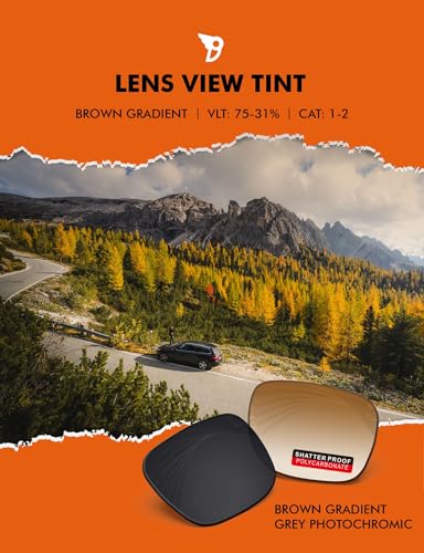 Image of PRO+ Polycarbonate Replacement Lenses & Nose Pads for Oakley Fives Squared(4+1) OO9238 Sunglasses