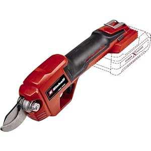 einhell sécateur sans fil ge ls 18 li solo power x change (18 v, interrupteur de sécurité, revêtement souple softgrip) livré sans batterie ni chargeur
