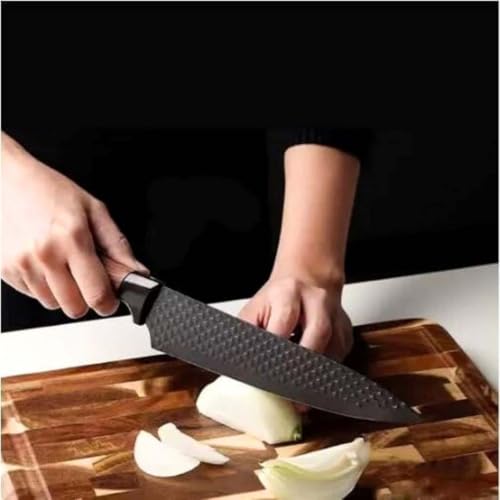 Facas de Cozinha Profissionais - Conjunto Completo com 6 Peças em Aço Carbono Carne Cutelo Legumes