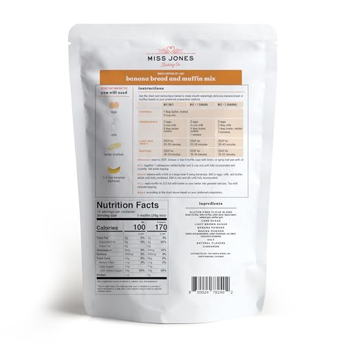 Miss Jones Baking 0850475006874 Gluten Free Banana Bread & Muffin Mix thumb #1