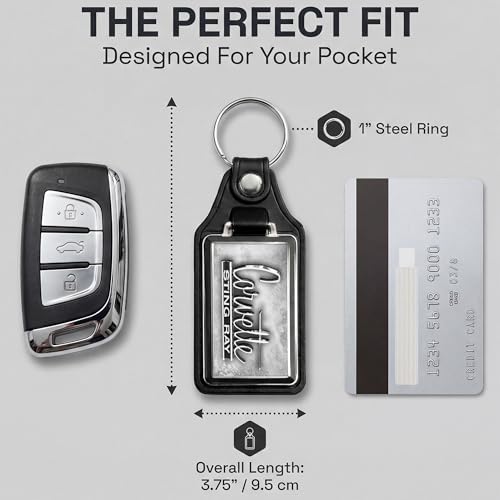 Image of Brotherhood Car Key Chain for Corvette - Classic Models Keychain for Men and Women Gift Key Ring Key Chain