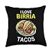 Birria Tacos Gift for Foodies I Love Birria Tacos Trucker Throw Pillow, 18x18, Multicolor
