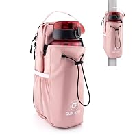 QUICKFLX Fußball-Training Sling Bag – Kompakte Sporttasche mit Magnet-Befestigung & Flaschenhalter – Wasserdicht für Gym, Training & Freizeit – Schwarz, Pink, Olivgrün (Pink)
