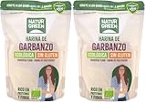 NaturGreen - Harina de Garbanzos BIO, Harina Ecológica, Rica en Proteínas, Fuente de Fibra, Ideal para Rebozados o Tortillas, 100% Vegana, Sin Gluten - 500 g (Paquete de 2)