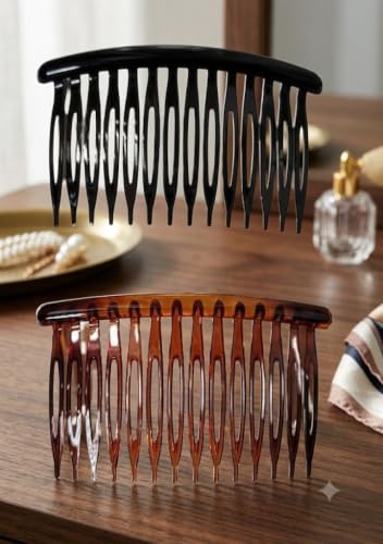 Image of ASPIRE-T Side Comb Side Hairpins Hair Clips Jooda Pins Bridal Hair Comb Clips French for Hair Acrylic Plastic Hair Accessories For Women And Girls (Half Comb 01)