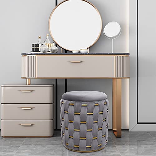 Pouf de rangement en velours de qualité supérieure pour chambre