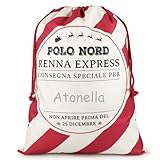 Italienisch 50 X 65 cm Weihnachten Jutesäckchen mit Kordelzug Adventskalender zum befüllen Säckchen Stoffsäckchen Geschenksäckchen Wiederverwendbare Geschenktüte Kleine Beutel (Weiß-Rot)