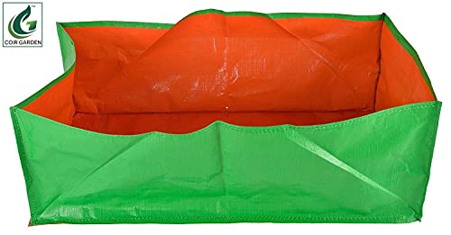 COIR GARDEN-Terrace Gardening HDPE Grow Bags for Vegetable Plants (18"x12"x8" Inches) - [46cms(L) X30cms(W) X20cms(H)] - Pack of 4