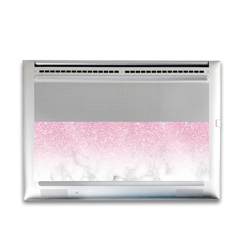 Image of Glossy Glitter Gaming Skin Compatible with HP Envy x360 16 inch (2023) - Marble Glitz - Premium 3M Vinyl Protective Wrap Decal Cover - Easy to Apply | Crafted in The USA by MightySkins