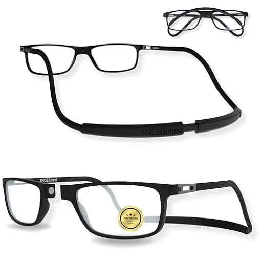 INDESMED Gafas de Lectura Magnéticas Ligereza, Estilo Moderno y Filtro de Luz Azul - Ajuste Preciso Patentado para Hombres y Mujeres - Diseño Elegante y Cómodo (Negro, 3, Dioptrías) | Ya disponible en tu tienda friki favorita! En mundofriki.es!