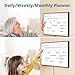Digital Calendar 21.5 Inch Touch Screen, Electronic Wall Calendar Chore Chart for Family Monthly/Weekly Planner, Interactive Display Smart Calendar for Home Organization, Desk Mount Included - Black