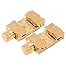 Scribe Locator Block, Portable 2Pcs Brass Ruler Stops Fence Wear Resistance for Measurement