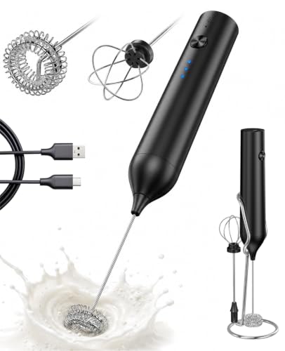 Rechargeable Milk Frother Handheld hand mixer Coffee Frother Handheld