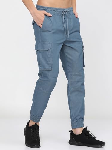 Image of KETCH Men Mid Rise Regular Fit Jogger Trouser
