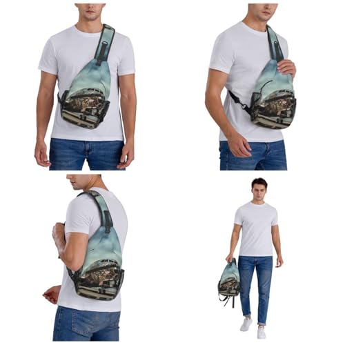 Bolso cruzado estilo Airplane Art para hombre y mujer miniatura 7