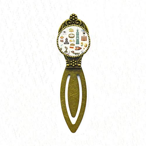 Marque-page rétro de Taïwan : signet vintage écriture voyage