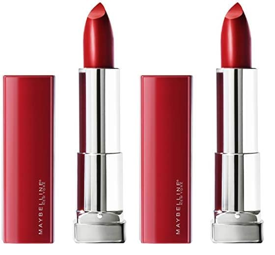 MAYBELLINE Color Sensational Made for All Lipstick, Crisp Lip Color & Hydrating Formula, Ruby For Me, Red, 1 Count (Pack of 2)