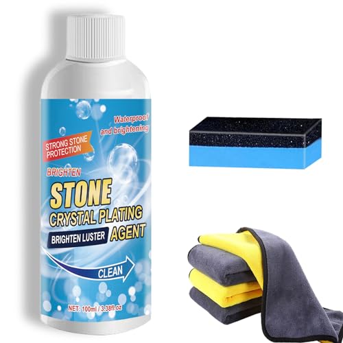 Uso Versatile: Pulitore Stone Crystal Plating Agent può essere facilmente utilizzato con diversi materiali lapidei come marmo, granito, quarzo, pietra artificiale, vari tipi di piastrelle in ceramica e pavimenti. È possibile utilizzare i piani di lavoro della cucina, le docce e i piani di lavoro dei lavandini.
